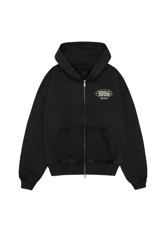 CERTIFIED DIAMOND / ZIP HOODIE flat mockup