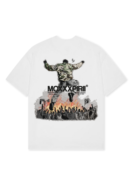 MOXXXPIRII / WHITE TEE flat mockup
