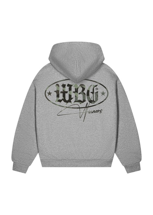 WINNERS / GREY HOODIE flat mockup