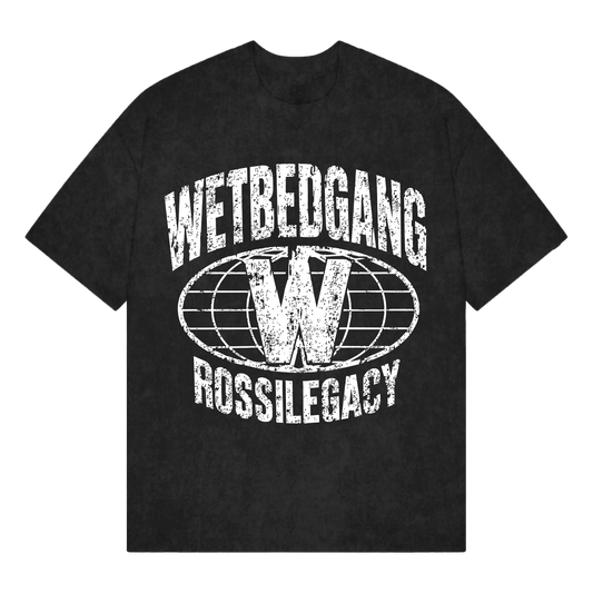 WETBEDGANG BLACK ACID TEE — first view