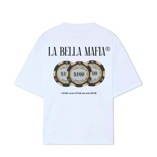 LA BELLA MAFIA WHITE TEE — first view